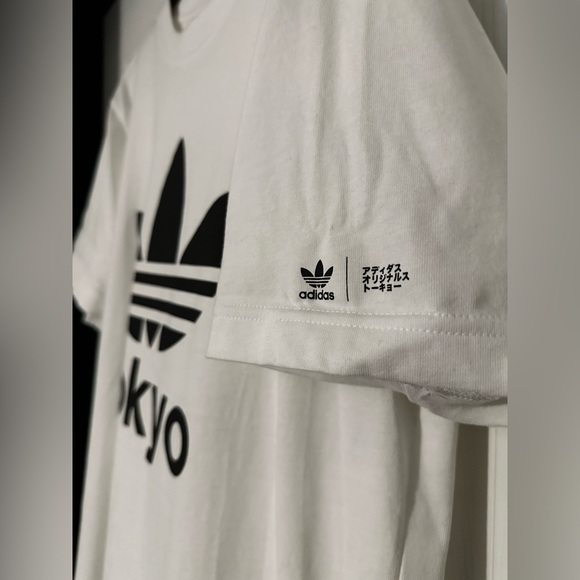 NWOT Adidas Tokyo Logo white tee - Harajuku store exclusive - Picture 3 of 7